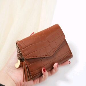Brown croc Wallet