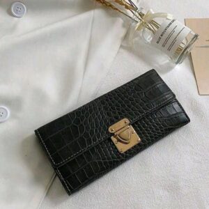 Black leather wallet