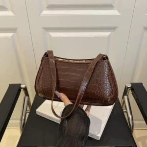 Brown croc bag