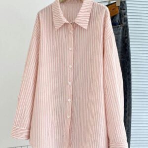 Striped pink shirt