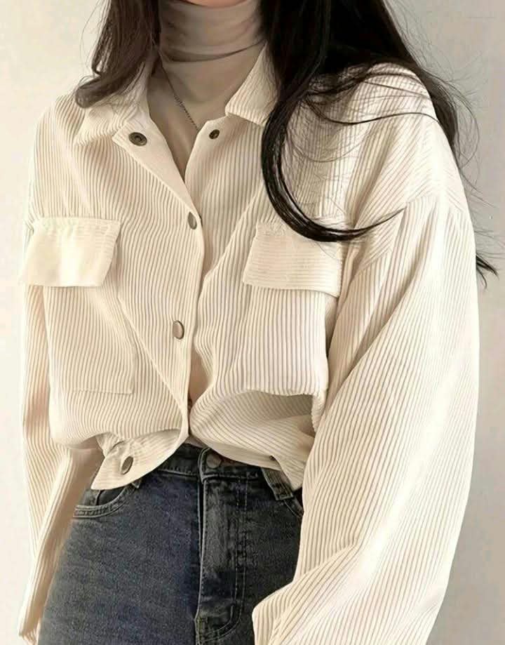 Cream Cropped Jacket