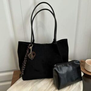 Black tote bag