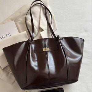 Brown Leather Tote Bag