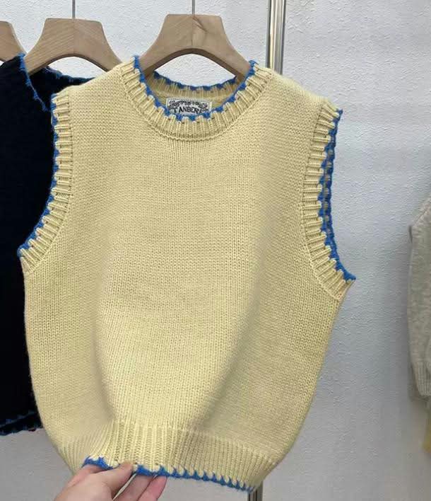 Butter Yellow Knit Vest
